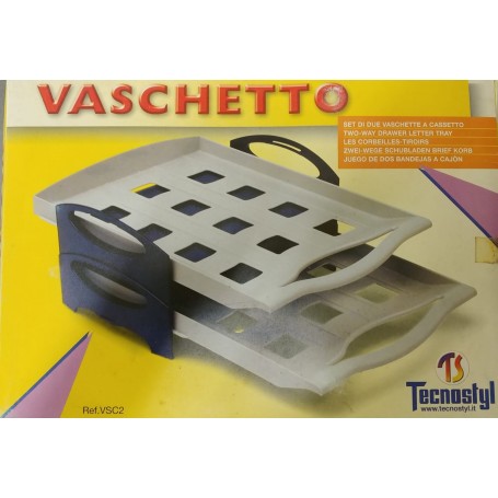 VASCHETTA PORTACORRISPONDENZA TECNOSTYL SET 2 VASCHETTE ESTRAIBILI