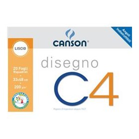 BLOCCO CANSON C4 20 FF. 33X48 RIQUAD. 