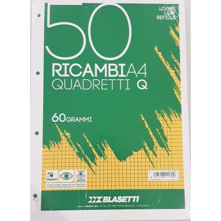 RICAMBI A4 BIANCHI RIGO Q 