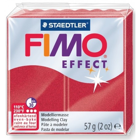 FIMO EFFECT COLORE ROSSO METAL 25 