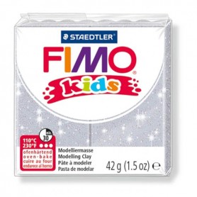 FIMO KIDS COLORE ARGENTO GLITTER 812 