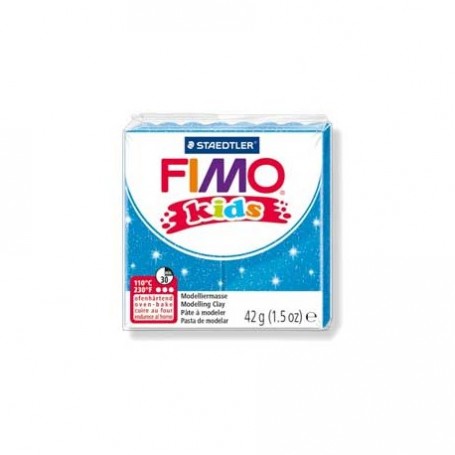 FIMO KIDS COLORE BLU GLITTER 312 