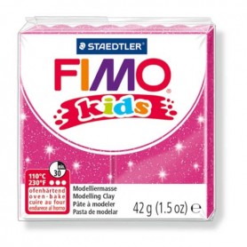 FIMO KIDS COLORE FUXIA GLITTER 262 