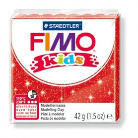 FIMO KIDS COLORE ROSSO GLITTER 212 