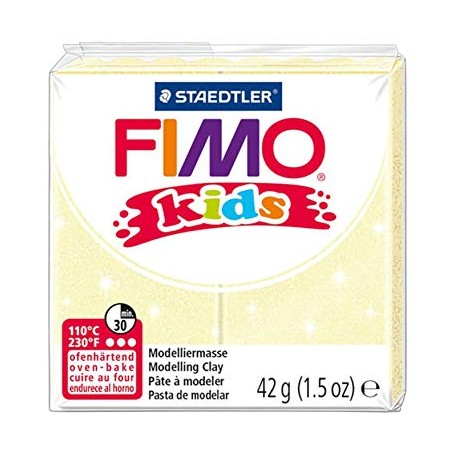 FIMO KIDS COLORE GIALLO GLITTER 106 