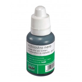 INCHIOSTRO PER TIMBRI METALLO NERO 
