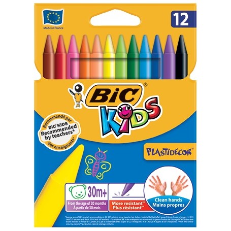 PASTELLI BIC CERA PLASTIDECOR CONF.12 