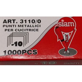 PUNTI METALLICI SIAM N.10 1000PZ 