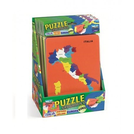 PUZZLE GEOGRAFICO 26X19 CM ITALIA/EUROPA 