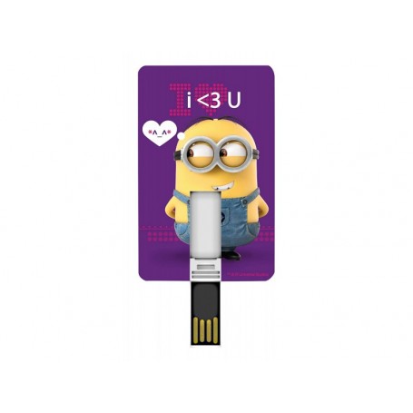 PEN DRIVE CARD 8 GB MINION VIOLA 