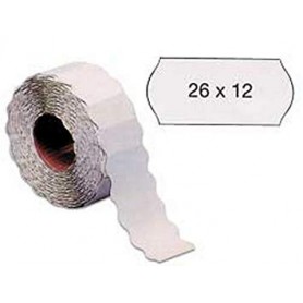 ROTOLO PREZZATRICE ONDA BIANCO 26X12 