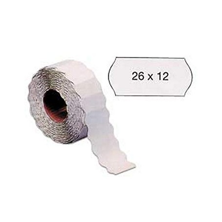 ROTOLO PREZZATRICE ONDA BIANCO 26X12 