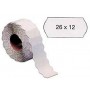 ROTOLO PREZZATRICE ONDA BIANCO 26X12 