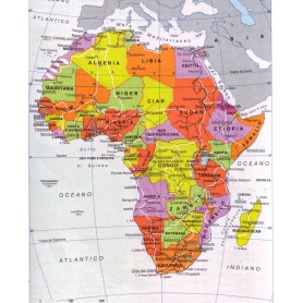 CARTA GEOGRAFICA 24X32 AFRICA 