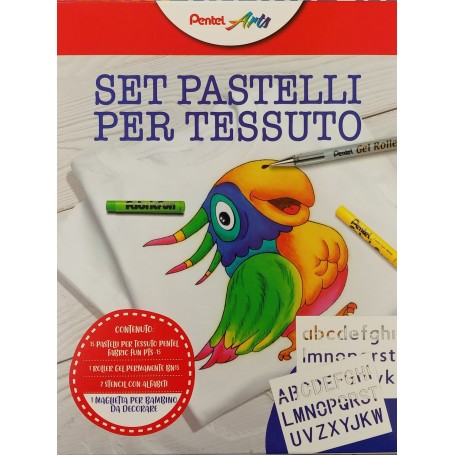 PASTELLI PENTEL PER TESSUTI 15PZ KIT M MAGLIA COD. 0022222