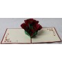 BIGLIETTO AUGURALE ORIGAMI ROSE 