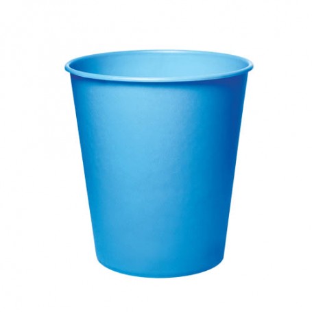 CESTINO GETTACARTE PLASTICA CHIUSO CWR EFFETTO FINTA PELLE COLORE BLU