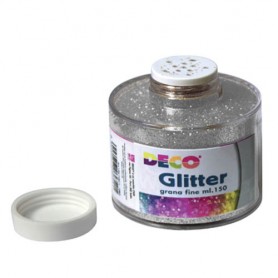 GLITTER CWR GRANA FINE 150 ML ARGENTO 