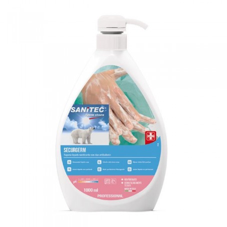 SAPONE LIQUIDO CON DISPENSER 1LT 1030 CON 2 ANTIBATTERICI / DERMATOL