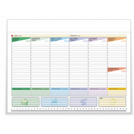 PLANNING 30X21 DA TAVOLO BIANCO 