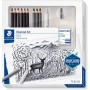 SET COMPLETO STAEDTLER MATITE GOMMA E TEMPERAMATITE 61 100C