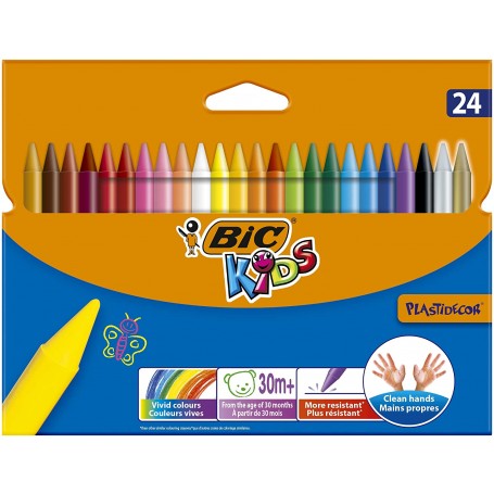 PASTELLI BIC CERA PLASTIDECOR CONF.24 