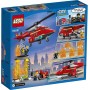 LEGO CITY 60281 ELICOTTERO ANTINCENDIO CON MOTOCICLETTA E MINIFIGURE 