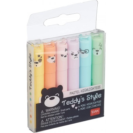 EVIDENZIATORE LEGAMI SET 6 PZ TEDDY'S PA