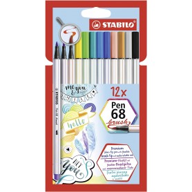 PENNARELLI STABILO 68 BRUSH 12 PZ 