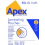 POUCHES 100PZ A3 125 MICRON APEX FELLOWE 