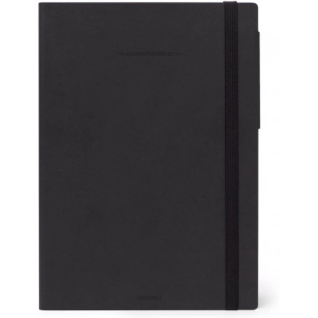 AGENDA LEGAMI DEL PROFESSORE 17X24 NERA SETTIMANALE 13 MESI