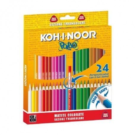 PASTELLI KOH-I-NOOR POLDO TRIANGOLARE 24 PZ