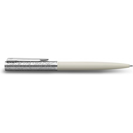 WATERMAN PENNA ALLURE DELUXE SFERA BIANC A RIFINITURE ACCIAIO 2174517