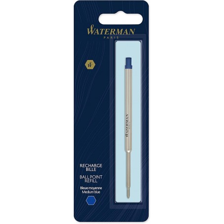 REFIL WATERMAN SFERA PUNTA MEDIA BLU 