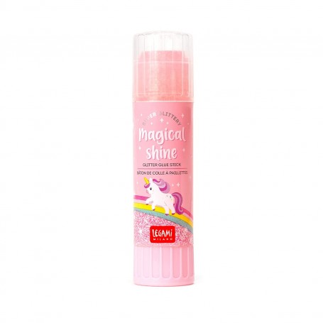 COLLA STICK LEGAMI UNICORNO GLITTERATA ROSA 15 GR.