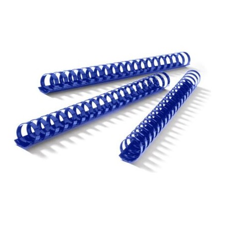 DORSI PLASTICI SPIRALE 100PZ BLU MM12 