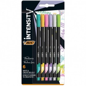 PENNA BIC INTENSITY FINELINERS PASTEL CONF. 6 PZ 9504484