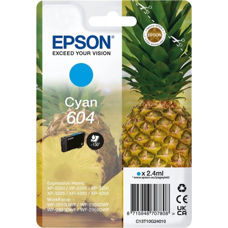 CARTUCCIA ORIGINALE EPSON T10G24010C 604 