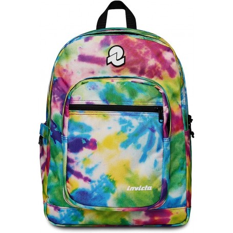 Portapenne Invicta Tie & Dye Fantasy Blu – Astuccio Scuola E Tempo Libero, 21.5x7x6 Cm