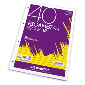 RICAMBI A4 1 RIGO BIANCHI 80 GR BLASETTI