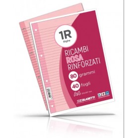 RICAMBI A4 1 RIGO ROSA RINFORZATI BLASETTI