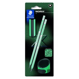 MATITA/GOMMA/TEMP. STAEDTLER NORIX HB VE VERDE