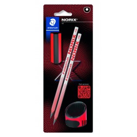 MATITA/GOMMA/TEMP. STAEDTLER NORIX HB RO ROSSO