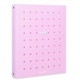 RACCOGLITORE 4 ANELLI 22X30 H30 COLOURBO PIN IT ROSA