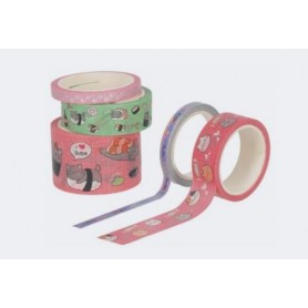 NASTRO ADESIVO LEGAMI 5PZ TEMA KITTY 