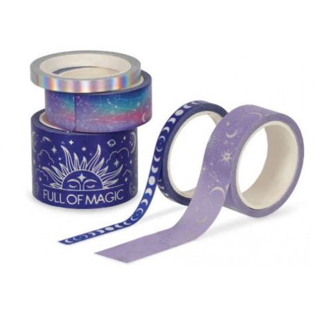 NASTRO ADESIVO LEGAMI 5PZ TEMA MAGIC 