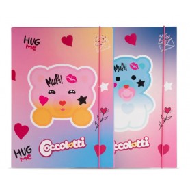 CARTELLINA CON ELASTICO COCCOLOTTI LOVE ROSA
