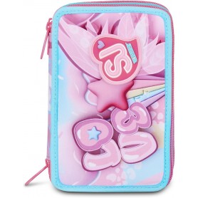 ASTUCCIO 3 CERNIERE SJ GANG PLUSHY RABBT RABBIT ROSA