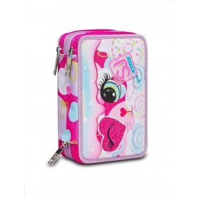 ASTUCCIO 3 CERNIERE SJ GANG HEART LOLLY ROSA