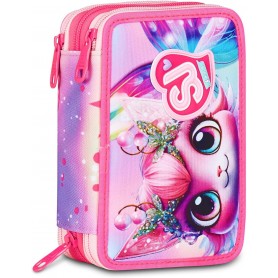 ASTUCCIO 3 CERNIERE SJ GANG CAT LED ROSA